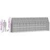 vidaXL Cage &agrave; poules 2 pcs Argent&eacute; 600 x 100 x 210 cm Acier galvanis&eacute;