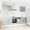 vidaXL Ensemble d'armoires de cuisine 7 pcs Lucca bois d'ing&eacute;nierie