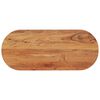 vidaXL Dessus de table 120x50x3,8 cm ovale bois massif d'acacia