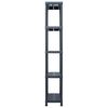 vidaXL &Eacute;tag&egrave;re de rangement Noir 125 kg 60x30x180 cm Plastique