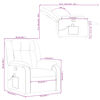 vidaXL Fauteuil de massage inclinable Marron Tissu