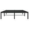 vidaXL Cadre de lit m&eacute;tal sans matelas noir 120x200 cm