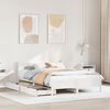 vidaXL Cadre de lit sans matelas blanc 150x200 cm bois de pin massif