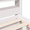 vidaXL Cadre de lit sans matelas blanc 200x200 cm bois massif de pin