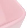 vidaXL Lavabo de luxe Rose mat 41x30x12 cm Céramique