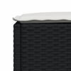 vidaXL Salon de jardin 7 pcs avec coussins noir r&eacute;sine tress&eacute;e
