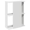 vidaXL Biblioth&egrave;que &agrave; 3 niveaux blanc 60x30x80 cm bois d'ing&eacute;nierie