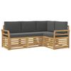 vidaXL Ensembles de canap&eacute;s 4 pcs Blanc et anthracite