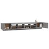 vidaXL Ensemble de meubles TV avec lumi&egrave;res LED 3 pcs Sonoma gris
