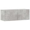 vidaXL Ensemble de meubles TV 3 pcs Gris b&eacute;ton Bois d'ing&eacute;nierie