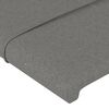 vidaXL Têtes de lit 2 pcs Gris foncé 90x5x78/88 cm Tissu