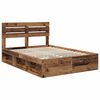 vidaXL Cadre de lit Bois ancien 140 x 190 cm Pin massif
