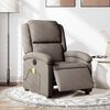 vidaXL Fauteuil de massage inclinable &eacute;lectrique Taupe Tissu