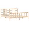 vidaXL Cadre de lit sans matelas 200x200 cm bois massif de pin