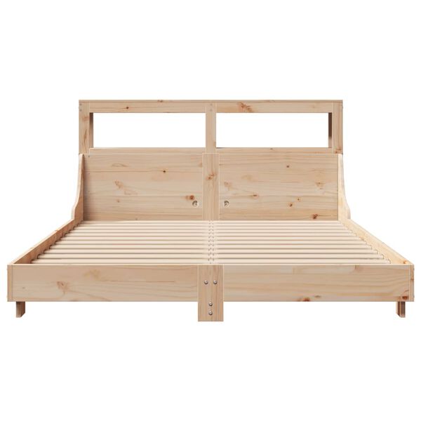 vidaXL Cadre de lit sans matelas 140x190 cm bois de pin massif