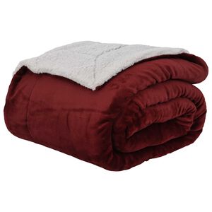 vidaXL plaid Bordeaux 240 x 270 cm 3.17 kg Polaire