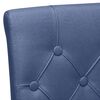 vidaXL Chaises &agrave; manger lot de 6 bleu tissu