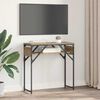 vidaXL TableConsole Ch&ecirc;ne artisanal 75x30x75cm Bois d'ing&eacute;nierie