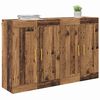 vidaXL Meuble mural Montage mural 2 pcs Bois ancien 69,5 x 34 x 90 cm