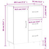 vidaXL Buffet ch&ecirc;ne fum&eacute; 69,5x34x90 cm bois d'ing&eacute;nierie