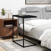 vidaXL Table d'appoint Noir 55x35x66 cm Bois d'ing&eacute;nierie