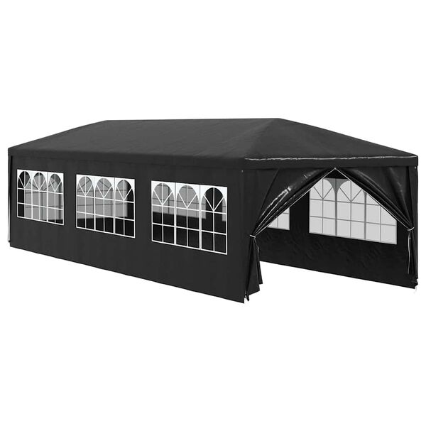 vidaXL Tente de r&eacute;ception 3x9 m Anthracite