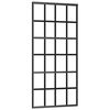 vidaXL Porte coulissante Verre ESG et aluminium 90x205 cm Noir