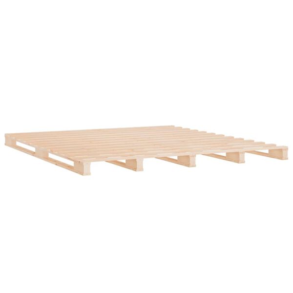 vidaXL Lit de palette 120x190 cm Bois pin massif Petit Double