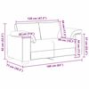 vidaXL Canap&eacute; 120cm Gris clair tissu