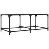 vidaXL Table basse avec dessus en verre transparent 98,5x50x40cm acier