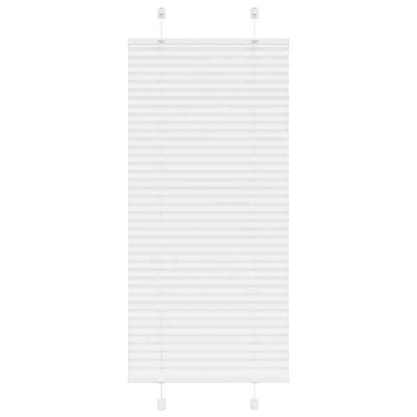 vidaXL Store pliss&eacute; blanc 60x100 cm largeur du tissu 59,4 cm polyester