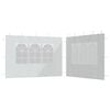 vidaXL Paroi de tente de r&eacute;ception 2 pcs avec fen&ecirc;tre PE Blanc