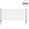 vidaXL Cl&ocirc;ture avec poteau Vert 1 x 50 m Acier et PVC