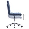 vidaXL Chaises &agrave; manger lot de 2 bleu tissu