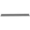 vidaXL &Eacute;tag&egrave;res murales 2 pcs Gris 100x9x3 cm