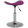 vidaXL Tabouret de bar Violet Acier chrom&eacute; et cuir artificiel
