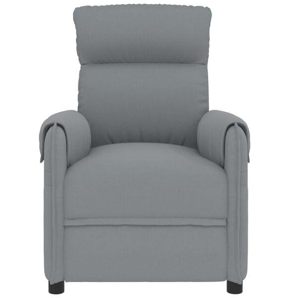 vidaXL Fauteuil Gris clair Tissu