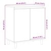 vidaXL Buffet vieux bois 60x35x70 cm bois d'ing&eacute;nierie