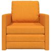 vidaXL Canap&eacute;-Lit 60cm Jaune fonc&eacute; tissu