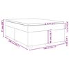 vidaXL Sommier &agrave; lattes de lit avec matelas Noir 140x200 cm Velours