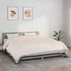 vidaXL Couverture lest&eacute;e Cr&egrave;me clair 235x290 cm 11 kg Tissu