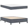 vidaXL Cadre de lit avec matelas Gris fonc&eacute; 160 x 200 cm tissu