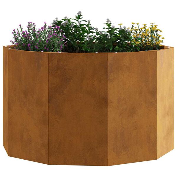vidaXL Jardini&egrave;re Rouill&eacute; 60 x 60 x 35 cm