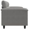 vidaXL Canap&eacute; &agrave; 2 places Gris fonc&eacute; 120 cm Tissu microfibre