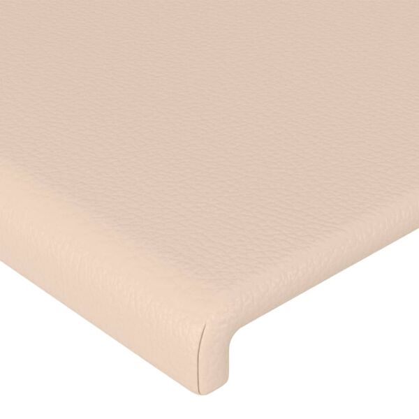 vidaXL T&ecirc;te de lit Cappuccino 160x5x118/128 cm Similicuir