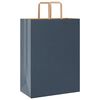 vidaXL Sacs en papier 50 pcs avec poign&eacute;es bleu 32x17x44 cm