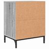 vidaXL Cabinet de chevet avec tiroir 2 pcs Sonoma gris 49 x 36 x 61 cm