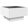 vidaXL Table basse avec LED blanc 50x50x30 cm bois d'ing&eacute;nierie
