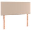 vidaXL Sommier &agrave; lattes de lit matelas cappuccino 120x190cm similicuir