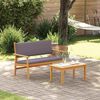 vidaXL Ensemble de canap&eacute; de jardin avec coussin 2 pcs Anthracite